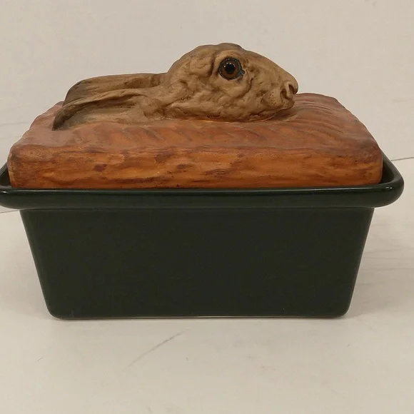Vintage French Pillivuyt Porcelain Rabbit Hare Bunny Dish Trompe L'oeil Realism - Picture 14 of 16